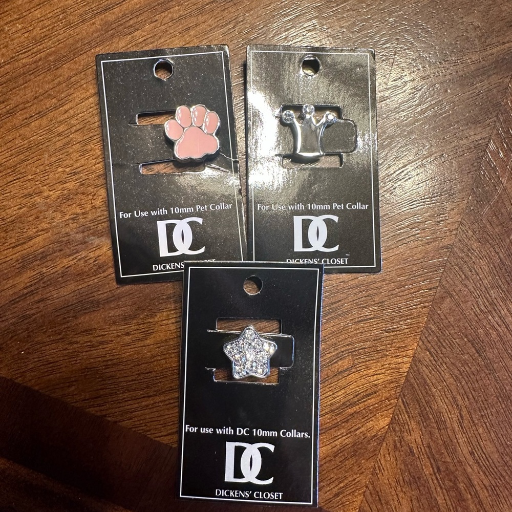 Dickens closet charms for pet collar 10 mm